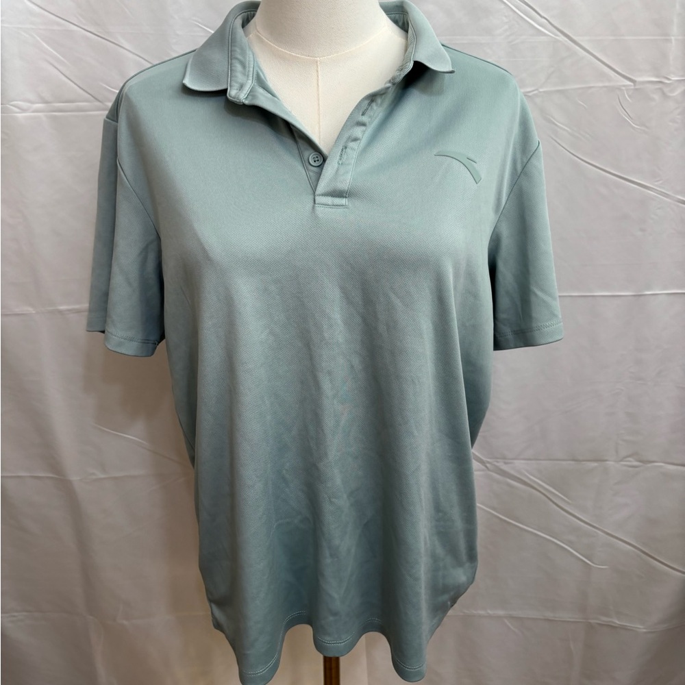 ANTA Women’s‎ Sage Green Athletic Polo Shirt Size Large Performance Golf Top